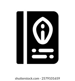 book icon. vector glyph icon for your website, mobile, presentation, and logo design.