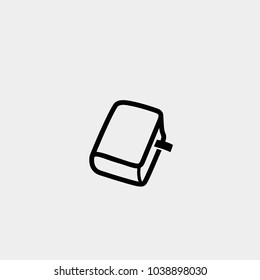 Book icon. Vector book illustration