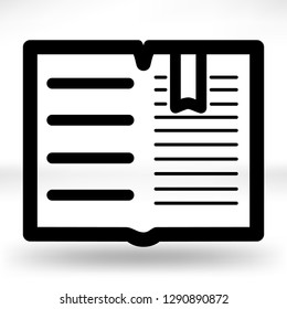 Book icon, vector illustration.