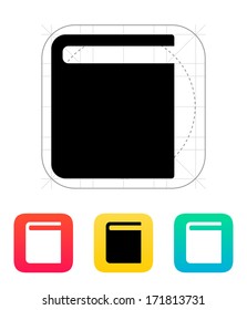 Book icon. Vector illustration.