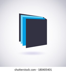 Book icon. Vector Illustration