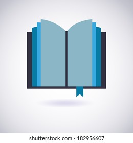 Book icon. Vector Illustration