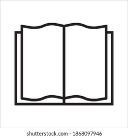 Book icon vector and Book illustration