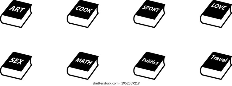 Book icon , Vector illustration