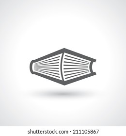 Book icon - vector illustration