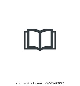 Book icon, book vector illustration