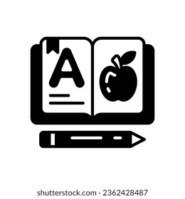 Icono de libro en vector. Ilustración