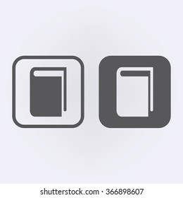 Book icon . Vector illustration