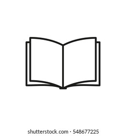 Book icon - vector illustration.