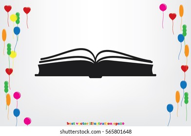 book icon vector illustration.