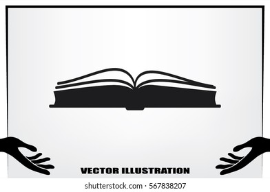 book icon vector illustration.