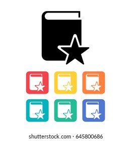 Book icon. Vector illustration.
