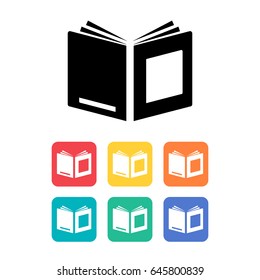 Book icon. Vector illustration.
