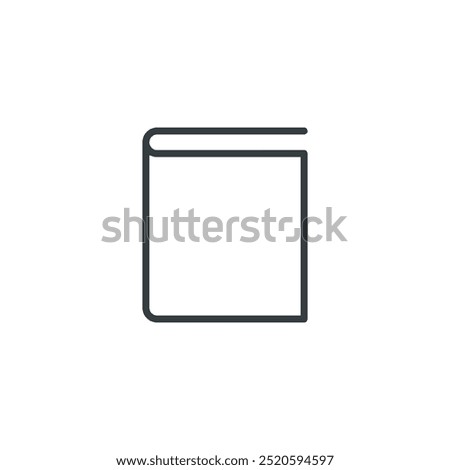 Book icon, book vector illustration