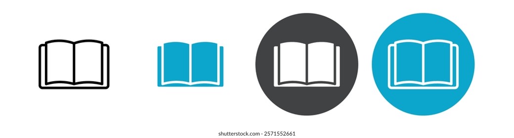 book icon Vector illustration in black