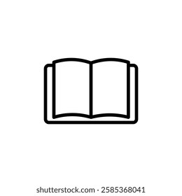 book icon Vector illustration in black