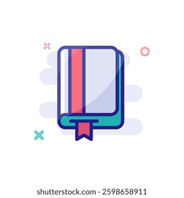 Book icon vector illustration. Bookmark icon. Book icon,