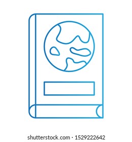Book Icon, Vector Illustration, Education Colour Outline