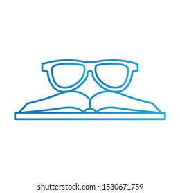 Book Icon, Vector Illustration, Education Colour Outline
