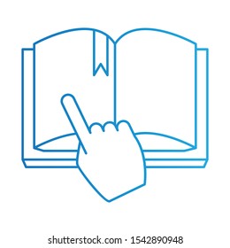 Book Icon, Vector Illustration, Education Colour Outline