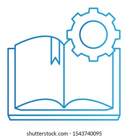 Book Icon, Vector Illustration, Education Colour Outline