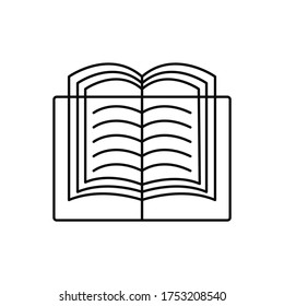 Book icon vector illustration. eps 10