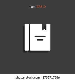 book Icon. Vector illustration EPS 10.