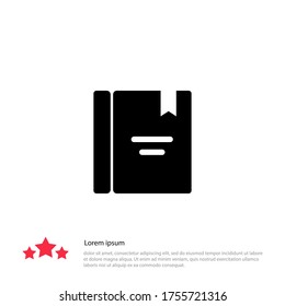 book Icon. Vector illustration EPS 10.