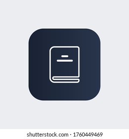 book Icon. Vector illustration EPS 10.