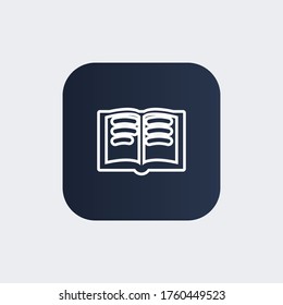 book icon. Vector illustration EPS 10.