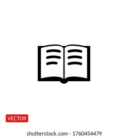 book icon. Vector illustration EPS 10.