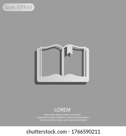 book Icon. Vector illustration EPS 10.