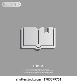 Buchsymbol. Vektorgrafik EPS10.