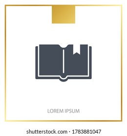 icono del libro. Ilustración del vector EPS 10.