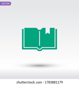 book icon. Vector illustration EPS 10.