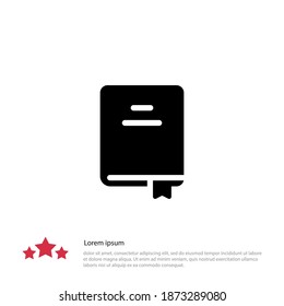 book icon. Vector illustration EPS 10.