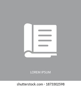 book icon. Vector illustration EPS 10.
