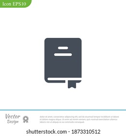 book icon. Vector illustration EPS 10.
