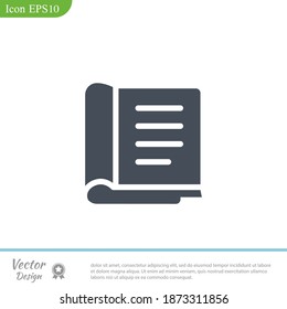 book icon. Vector illustration EPS 10.