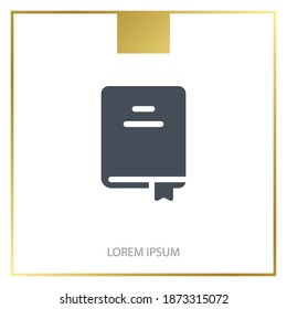 book icon. Vector illustration EPS 10.