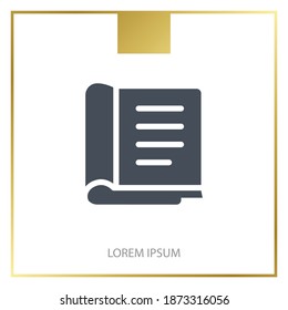 book icon. Vector illustration EPS 10.