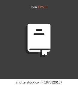 book icon. Vector illustration EPS 10.