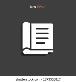 book icon. Vector illustration EPS 10.
