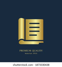 book icon. Vector illustration EPS 10.