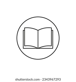 Book icon. Vector illustration. Eps 10.