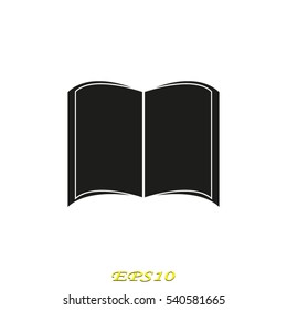 book icon, vector illustration EPS 10