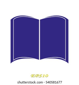 book icon, vector illustration EPS 10