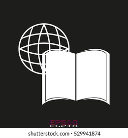 book icon, vector illustration, eps10,
