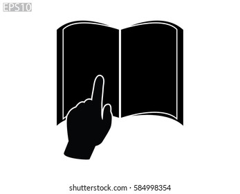 book icon, vector illustration eps10