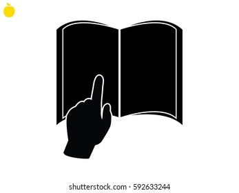 book icon, vector illustration eps10